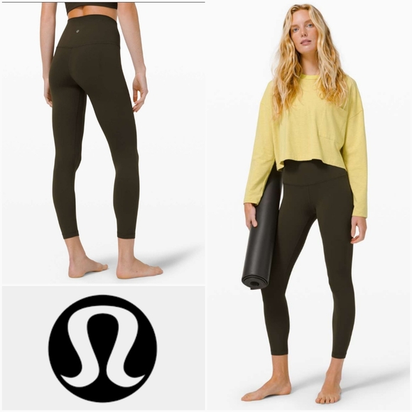 lululemon athletica Pants - LULULEMON 2 Align Pant II 25" Dark Olive Size 2